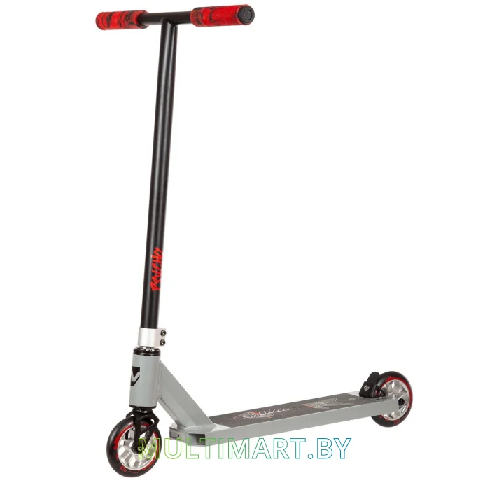 Самокат Novatrack Psycho 110A.PSYCHOP2.SL22 (серебристый/черный, 2022)